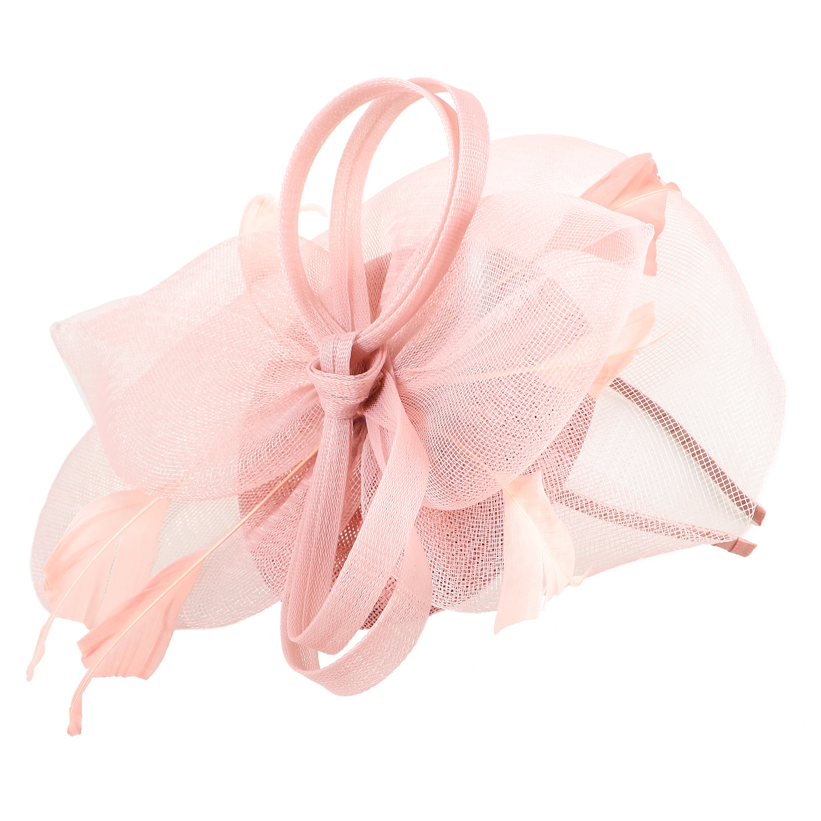 

Flower Hairband Ladies Hats Tea Party Fascinators Wedding Accessories Bridal Sun Visor Gauze Plume Elegant Durable