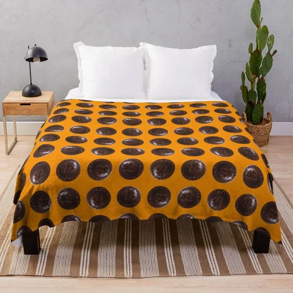 Gerald the Jaffa Cake (small) Throw Blanket Fashion Sofas Thin Thermal Blankets