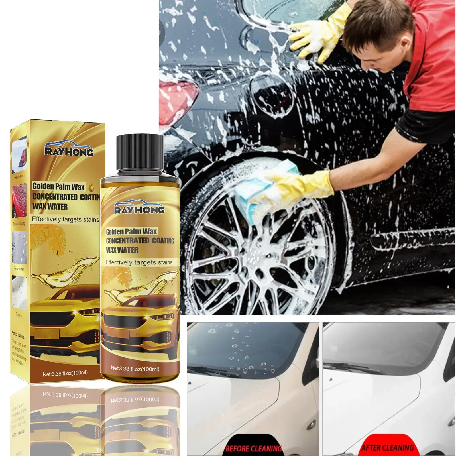 

Car wash wax car wash wax concentrated foam gold special decontamination coating