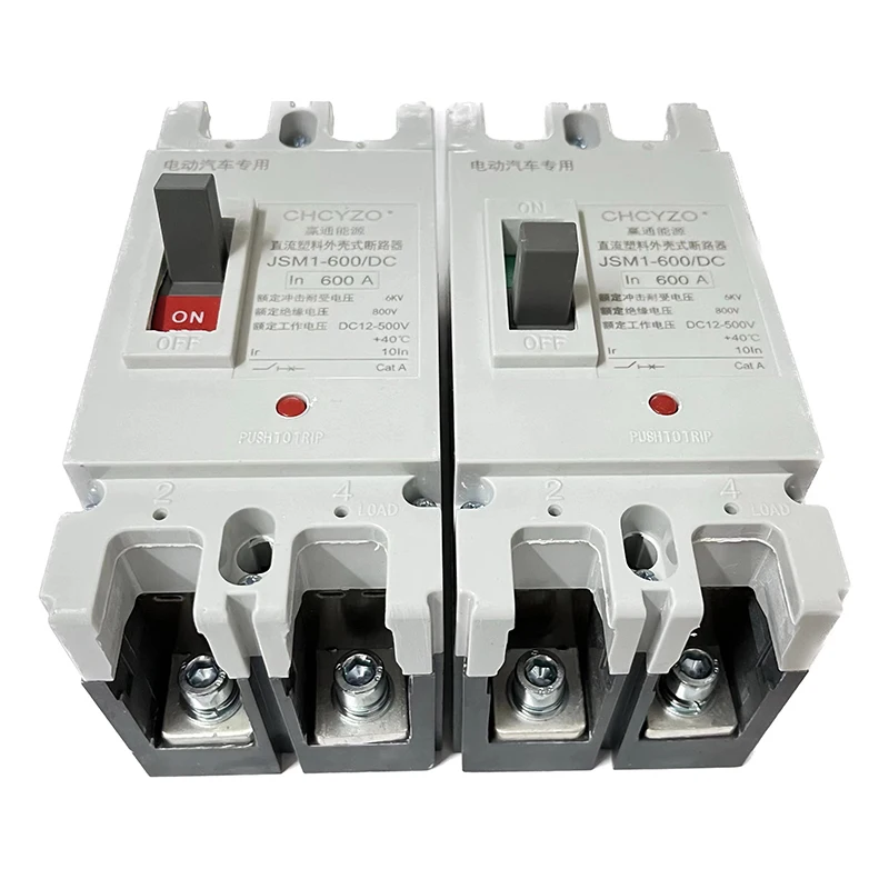Molded Case Circuit Breaker 300A 400A 500A 600A DC Circuit Breaker For Photovoltaic Solar Battery System RV Battery System