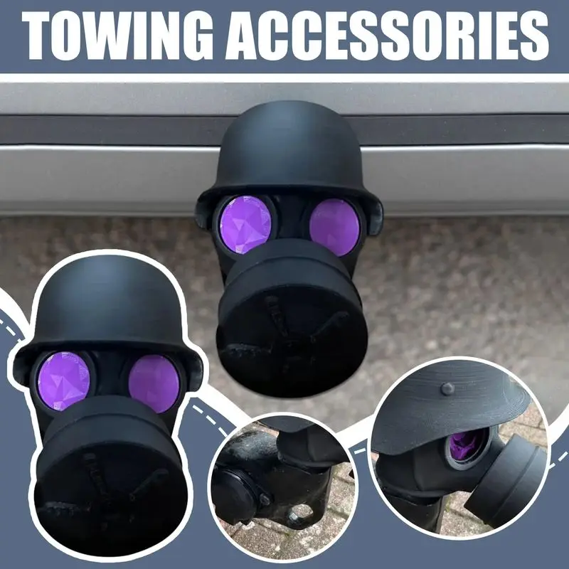 Enganche de remolque para coche, tapón antipolvo para remolque, tapa protectora, diseño de gancho seguro, accesorio para mantenimiento, acoplamiento de remolque, casco