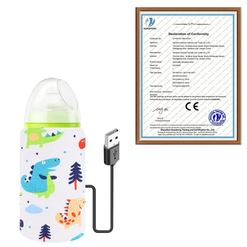 USB Milch Wasser Flasche Wärmer Reise Kinderwagen Isolierte Baby Still Flasche Heizung Neugeborenen Tragbare Flasche Fütterung Wärmer