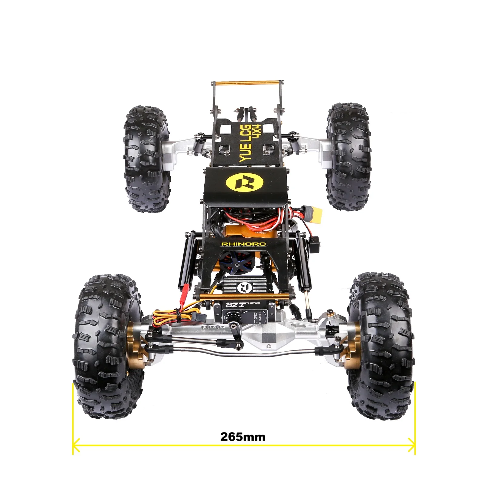 RhinoRC YUE LCG V2 クローラーカー T70サーボ AM32 40A ESC S12アウトランナーモーターコンボ 1/10クローラーRTRオフロード競技用