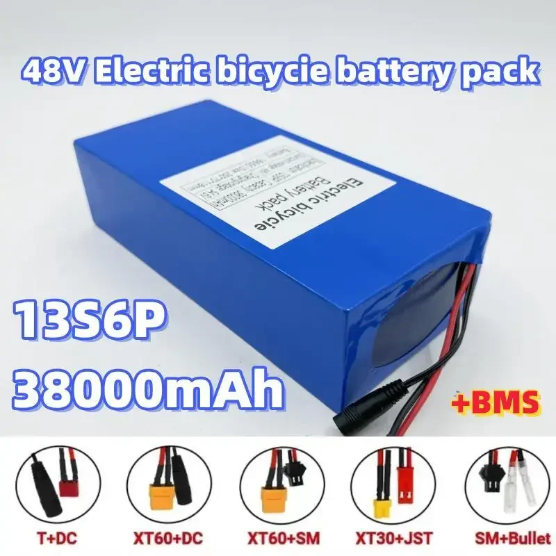 

100%New Original 48V 38ah 13s6p Lithium Battery Pack 48v 38000mAh 2000W Citycoco Motorized Scooter Batteries Built in 50A BMS