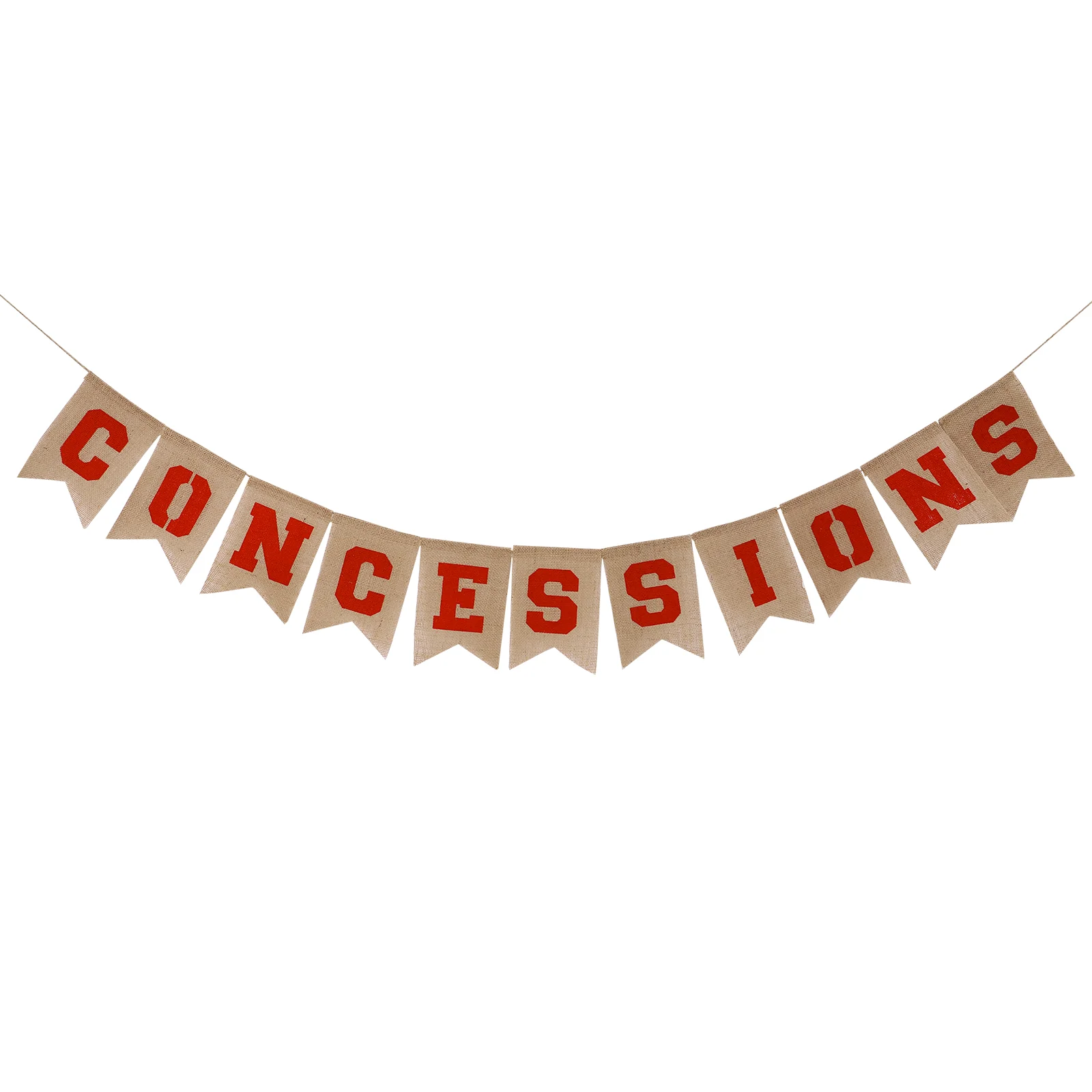 

Sports Party Bunting Flag Burlap Banner Football Flags CONCESSIONS Garland Baseball