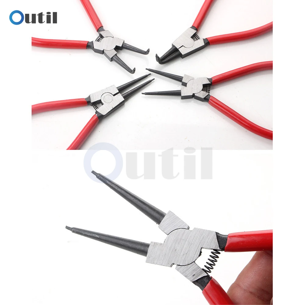 

7 inch Circlip Pliers Internal External Ring Spring Pliers For Removing and Installing Round Snap Locking Rings Hand Tools