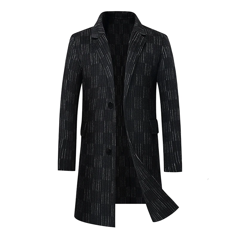 

BATMO 2023 new arrival autumn high quality wool trench coat men,jackets Overcoat, 329