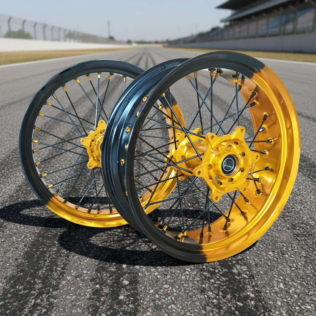 Supermoto Wheels  EXC SXF 17 Inch Customized Accept Color Wheels Rims and Hubs EXC SXF