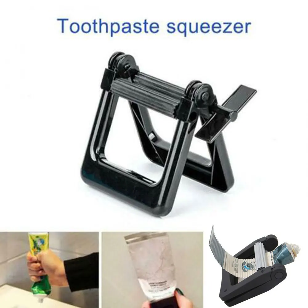 1Pcs Portable Toothpaste Squeezer Foldable Tube Roller Dispenser for Home and Travel Use Plastic Paste Squeeze Tool