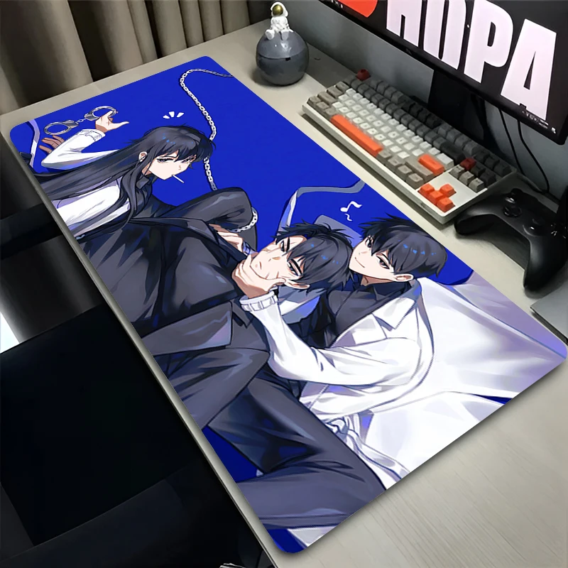 แผ่นรองเมาส์ อุปกรณ์เสริมสำหรับเล่นเกมบนพีซีในสำนักงาน แผ่นรองคีย์บอร์ด ลายอนิเมะ พิมพ์ลาย HD แผ่นรองเมาส์สำหรับแล็ปท็อป แผ่นรองเมาส์มุมมองผู้อ่านอเนกประสงค์