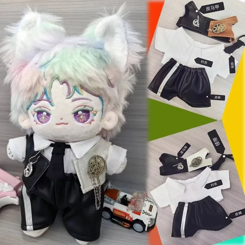 

Хлопковая кукла 20 см, крутые и красивые мужчины и женщины 20 см, кожаная куртка, кожаные штаны, кукла-жилет, сменная