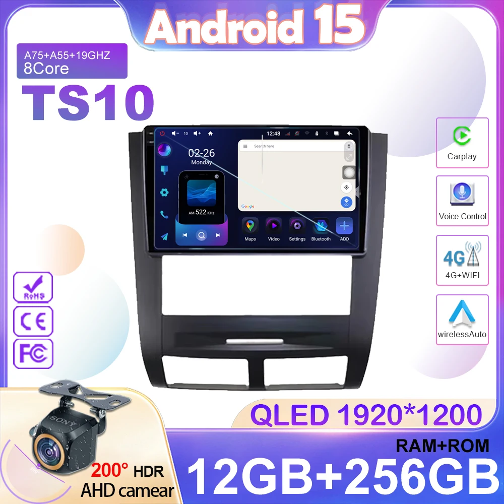 

Android 15 For SSANGYONG Rexton 2002 2003 2004 2005 2006 Car Radio Multimedia Auto Video Player Carplay GPS Navigation NO 2din