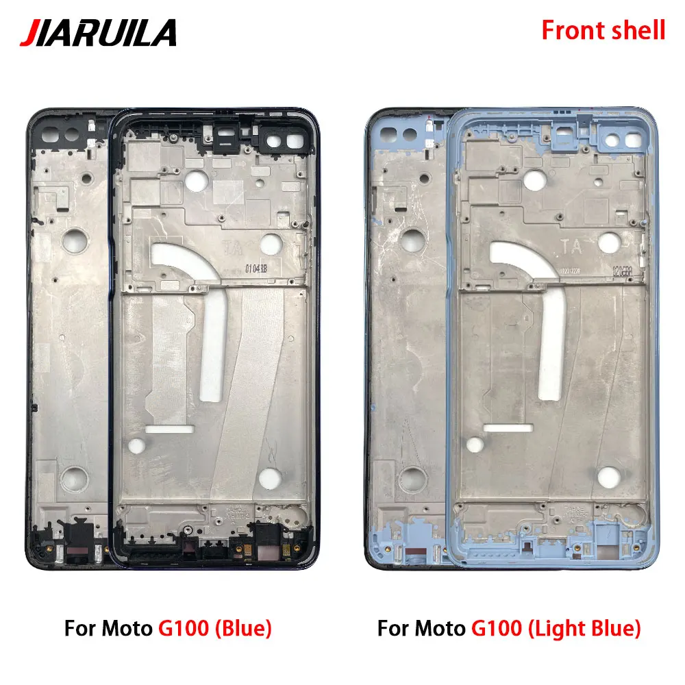 NEW Front Housing LCD Screen Frame Cover Bezel Plate Replacement Part For Motorola Moto G 5G G8 Plus G8 Power Lite G9 Play G100