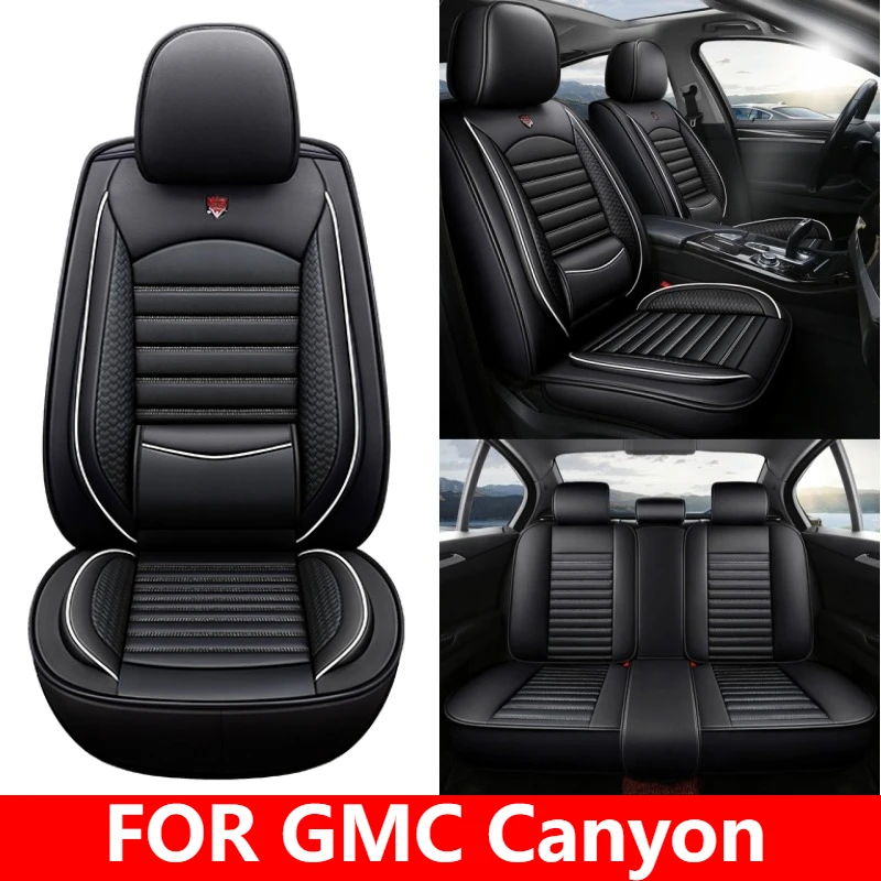 

Car seat cover waterproof wear-resistant PU leather soft and comfortable full wrap four seasons seat cover FOR GMC Canyon