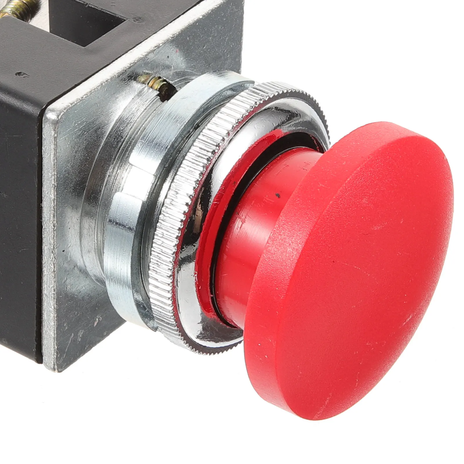 

Red Control Push Switch 30mm Flat Top Momentary Mushroom Head Plastic Push Start Button Car Replacement Easy Install