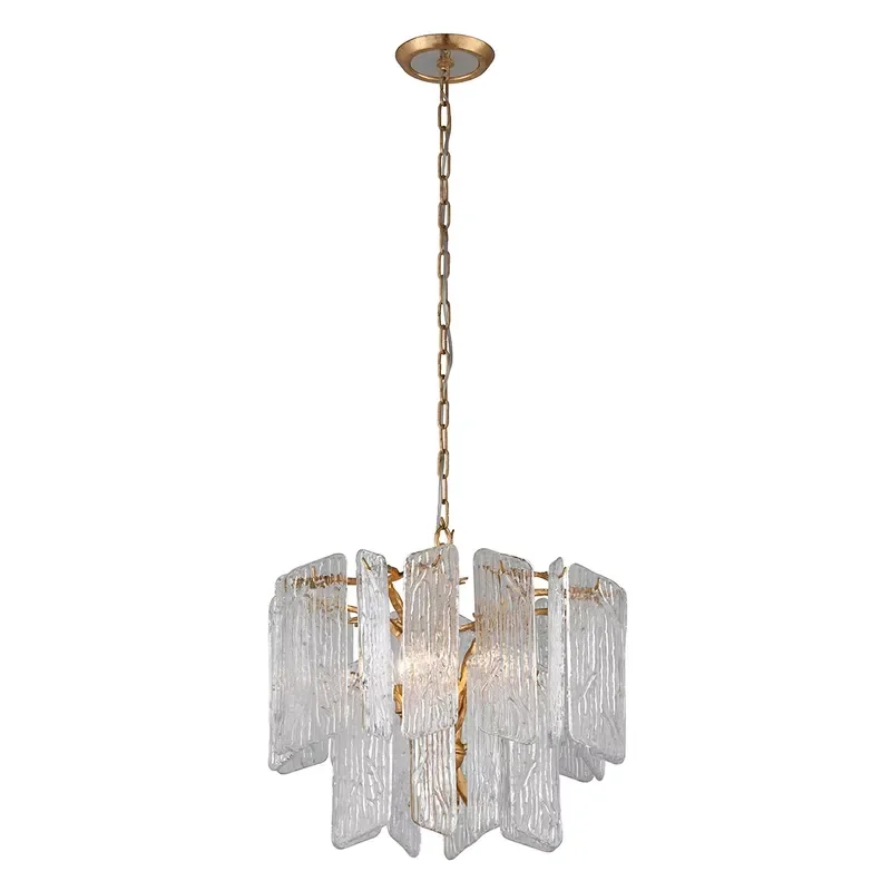 Custom Modern Designer Hanging Light for Dining Area Bedroom Light Decoration Large Pendant Lighting Gold Leaf Chandelier
