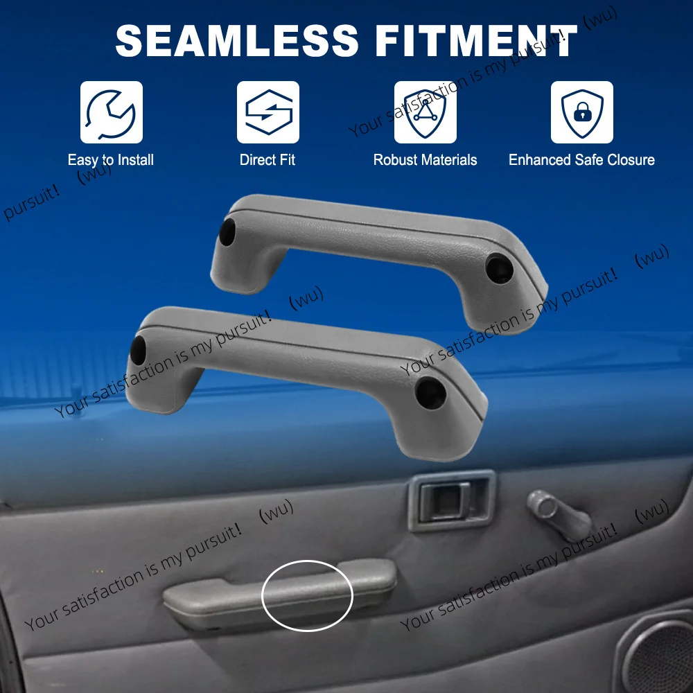

2Pcs Car Interior Armrest Door Pull Handle Gray For Nissan Navara Hardbody D21 D22 1986-1997 Frontier Datsun 720 80940-15G00