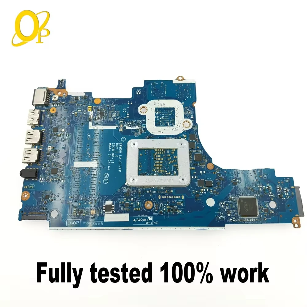 EPW50 LA-G07FP LA-G07GP for HP 15-DA 250 G7 Laptop Motherboard with i3 i5 i7 CPU L49976-601 L68946-601 DDR4 Fully tested