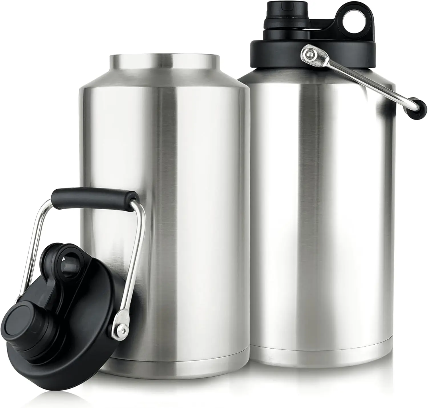 

2-Pack 1 Gallon Insulated Stainless Steel Water Bottle, Wide Mouth, Dishwasher Safe, BPA-Free for Hot & Cold Drinks