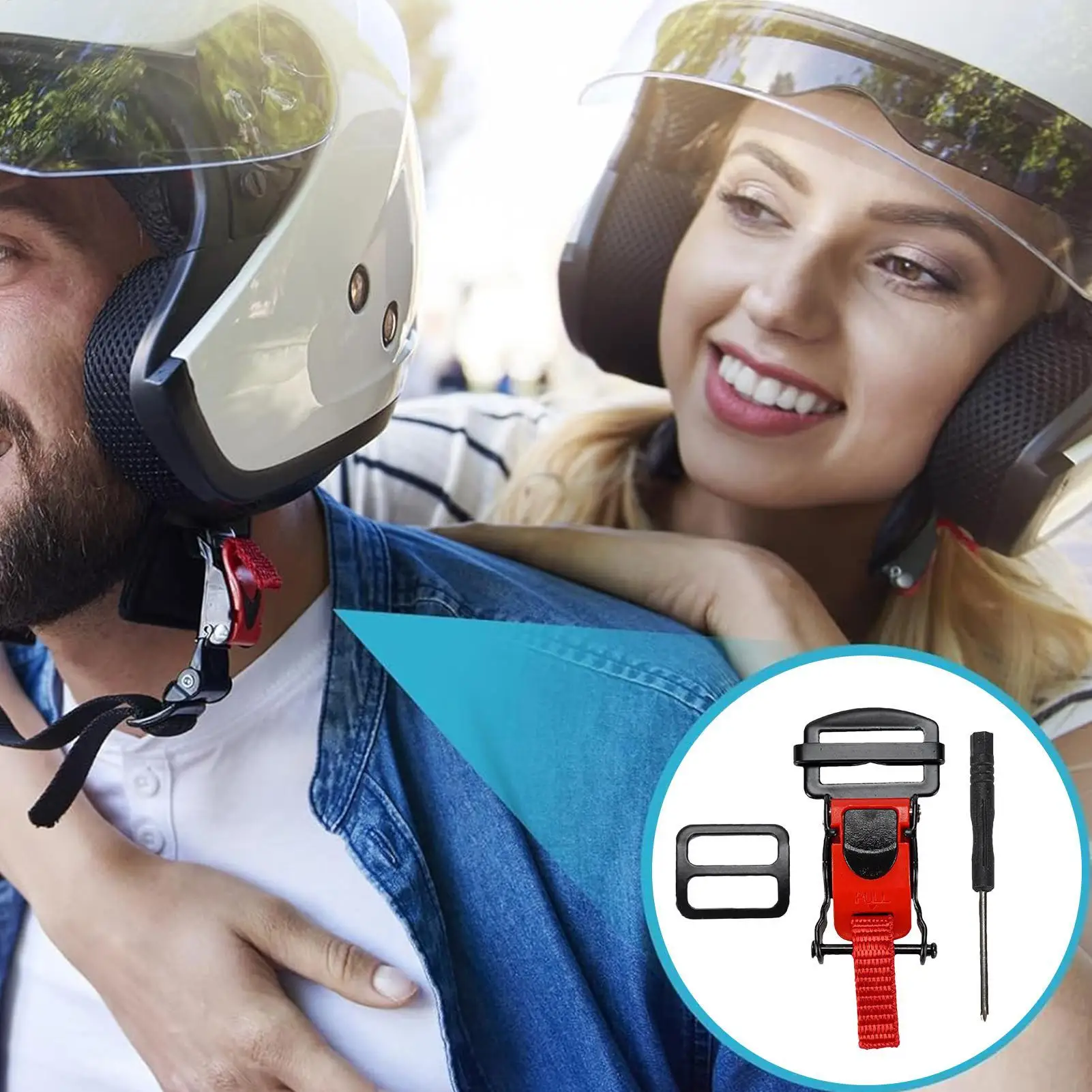 Motorcycle Helmets Quick Release Buckle Double D Buckle Safe Quick Release Clip Strap Helmet Lock Socket For Motorcycle Helmets