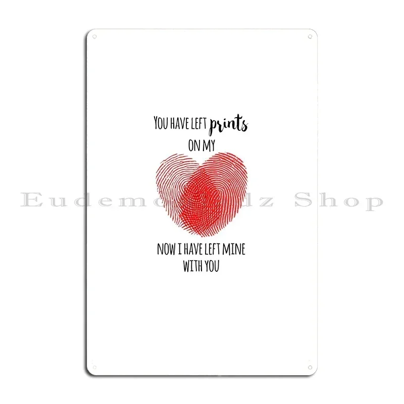 Authorized Personnel Only Leave Your Finger prints Metal Sign Funny Living Room Pub Plates Designs Create Tin Sign Poster