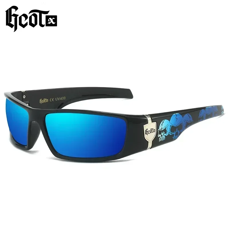 

GCOTX Trendy Brand Motorcycle Gangster Style Hip Hop Fashion Polarized Sunglasses women men 2024 steampunk driving shades uv400