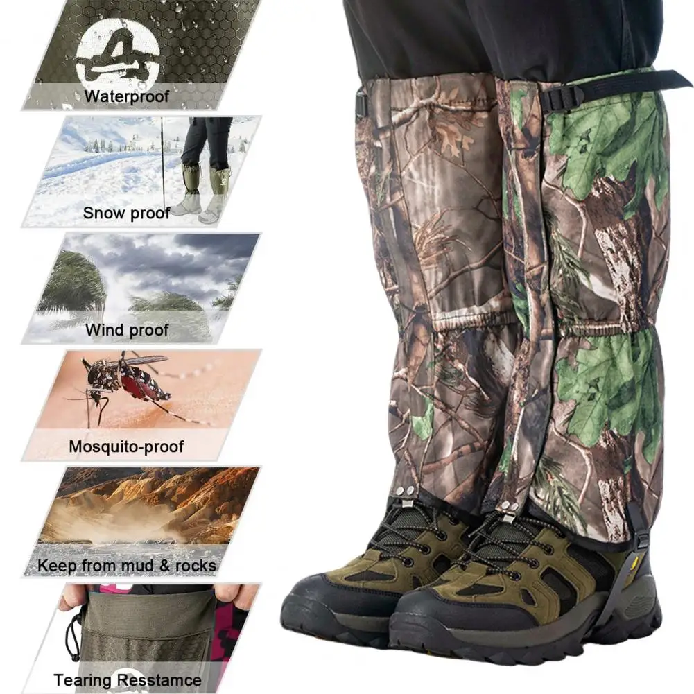 Waterproof Leg Guard Lightweight Leg Guard Breathable Water-resistant Leg Gaiters Adjustable Snow Boot Guards for Hunting