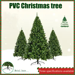 1.5m/1.8m/1.2m PVC Large Christmas Tree Encryption Green Christmas Decoration 2024 New Year Home Party Hotel Scene Decoration