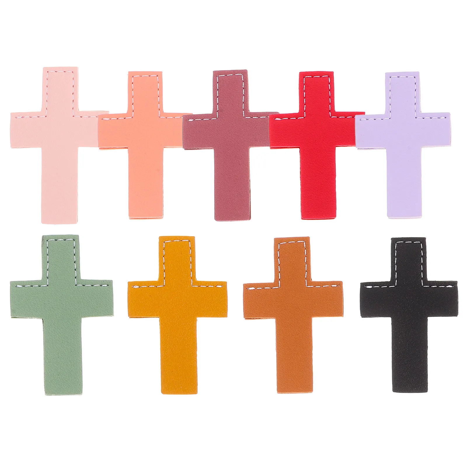 

9Pcs Mini Portable Cross Bookmarks Elegant Page Markers for Reading Student Teacher Functional Book Page Holders Daily Use