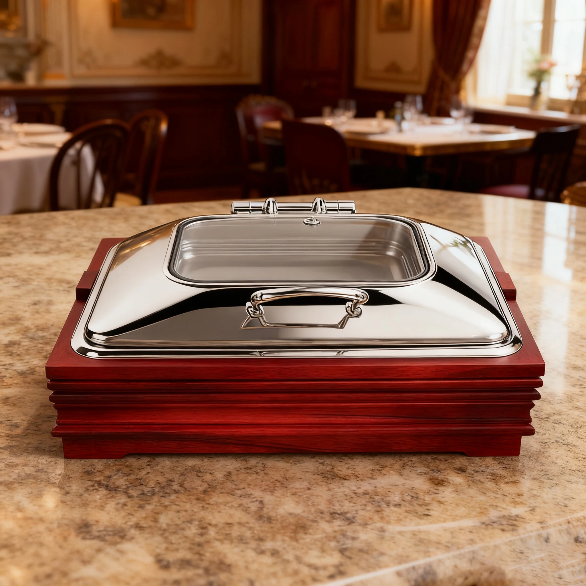 

Catering Equipment Buffet Stainless Steel Chafing Dish Electric Food Warmer For Hotel Banquet Party