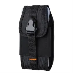 Oxford Cloth Phone Pouch Cover Belt Waist Bag Black Men Phone Bag Men Phone Wallet Phone Waist Bag Phone Wallet Case