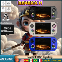 ANBERNIC RG40XX H Retro Handheld Game Console  4.0inch IPS Screen Joystick Effect Consola RGB Lighting PSP Video Player  Console