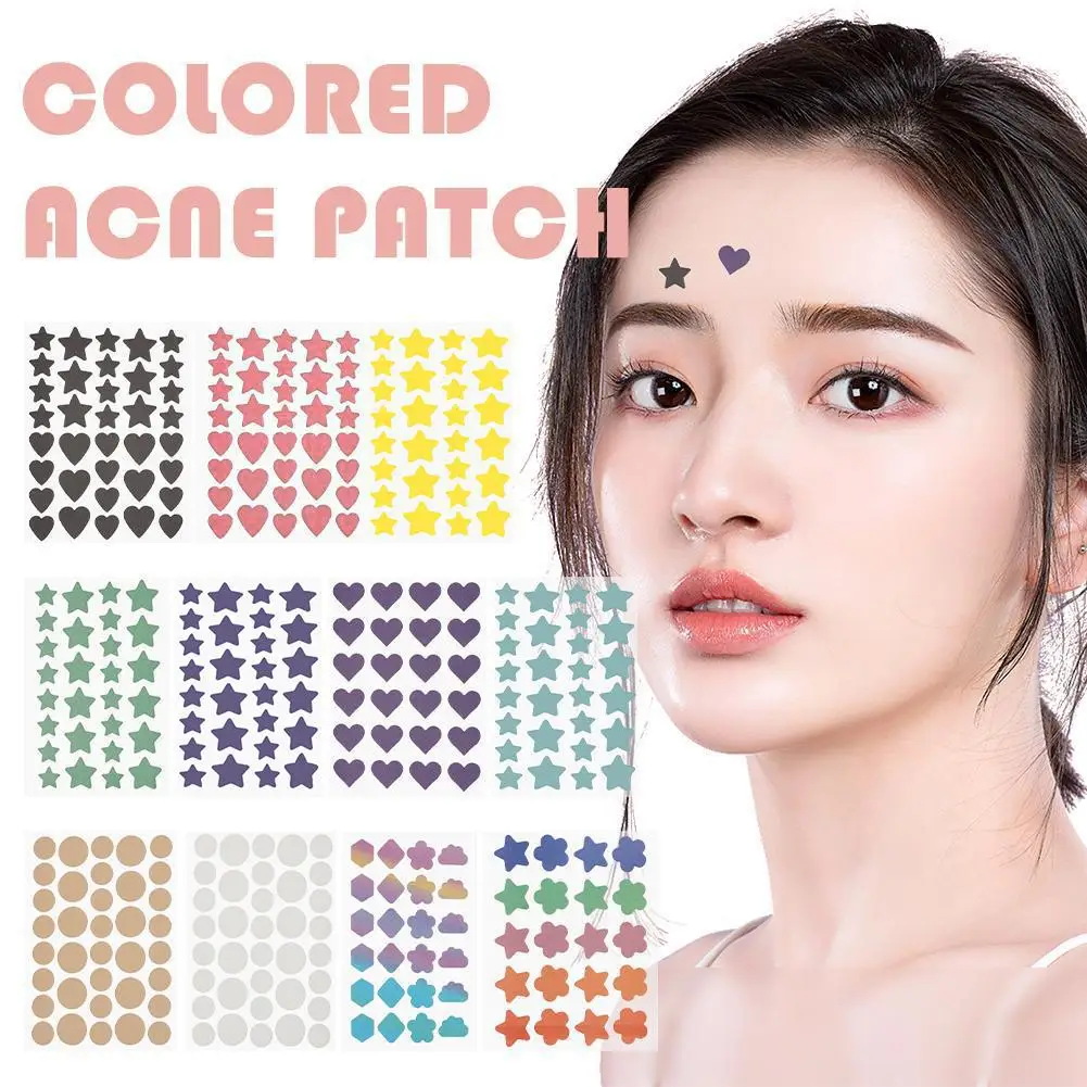Star Acne/Pimple Patch, Yellow Star Shaped Acne Absorbing Cover Patch, Invisible Hydrocolloid For Face Acne Dots