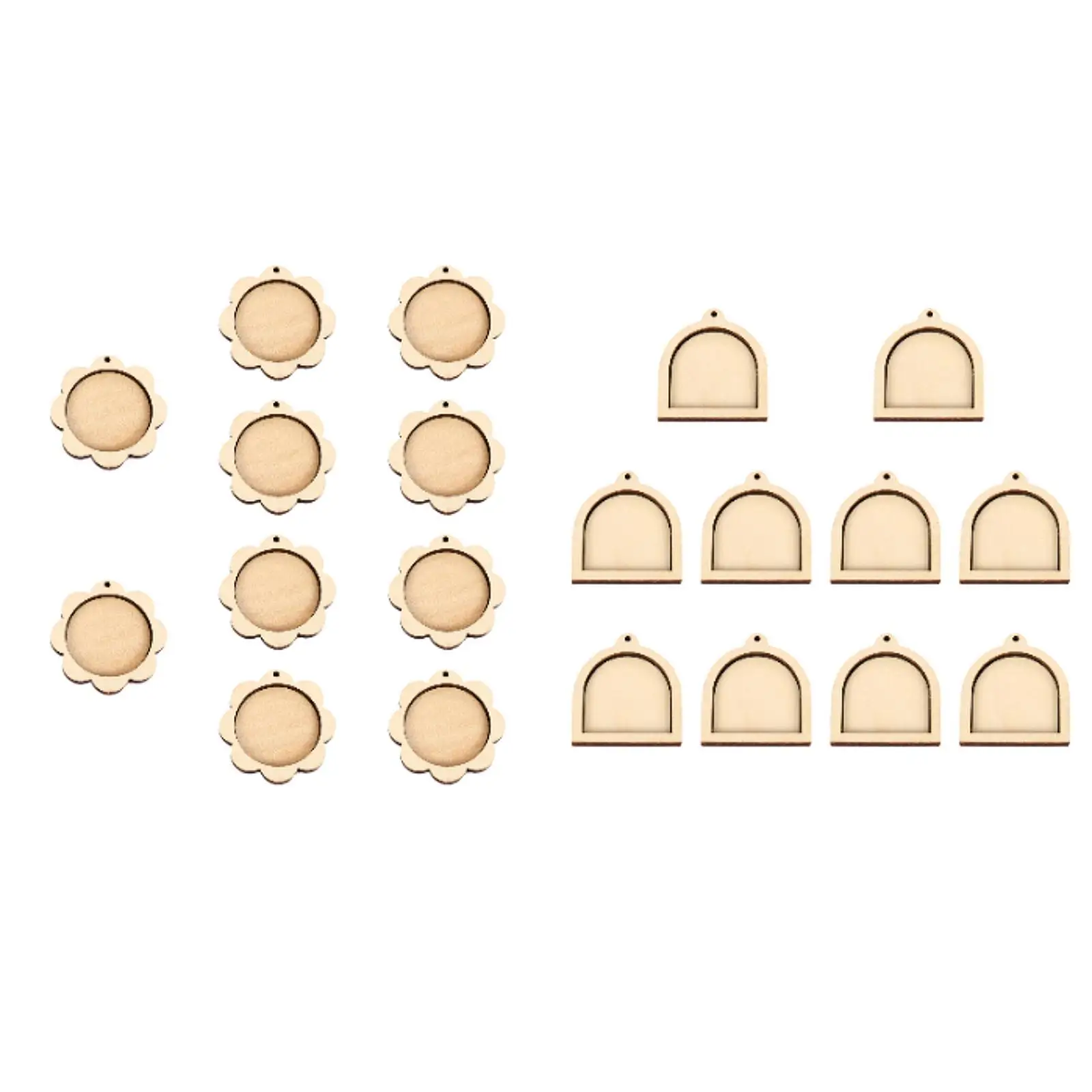 

10Pcs Mini Embroidery Hoop Cross Stitch Hoop Ring for DIY Pendant Crafts