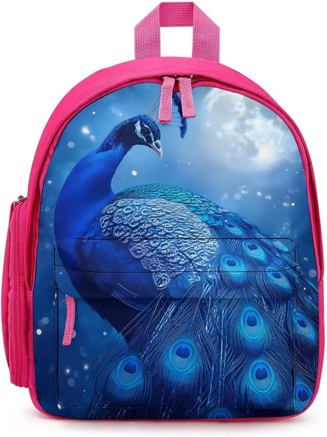 Blue Peacock Moon Travel Laptop Backpack Lightweight Daypack Business Work Bag for Men Women
