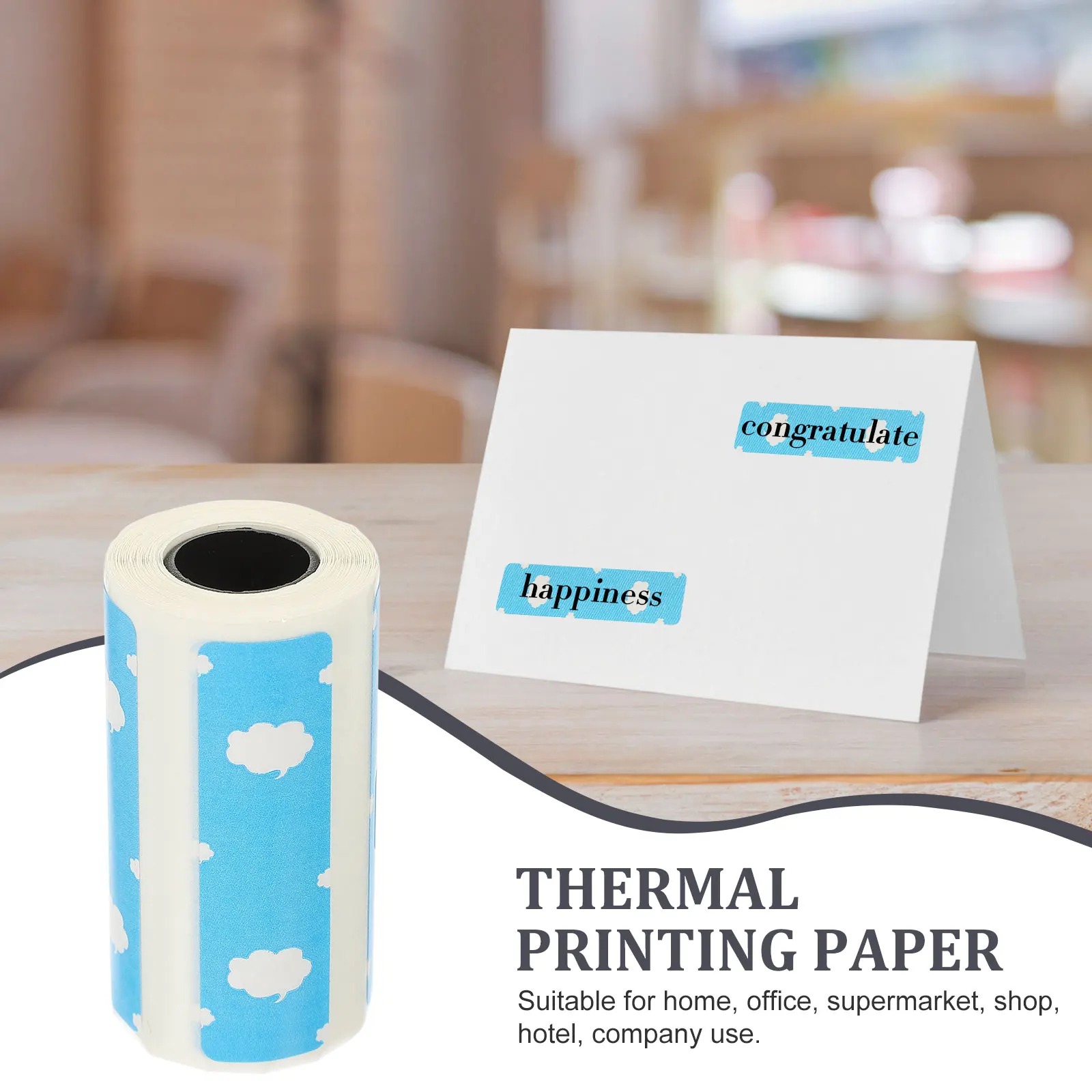 

Label for Instant Camera Printable Refill Sticker Sheets Smooth Thermal Rolls Photo Printer Paper for Camera