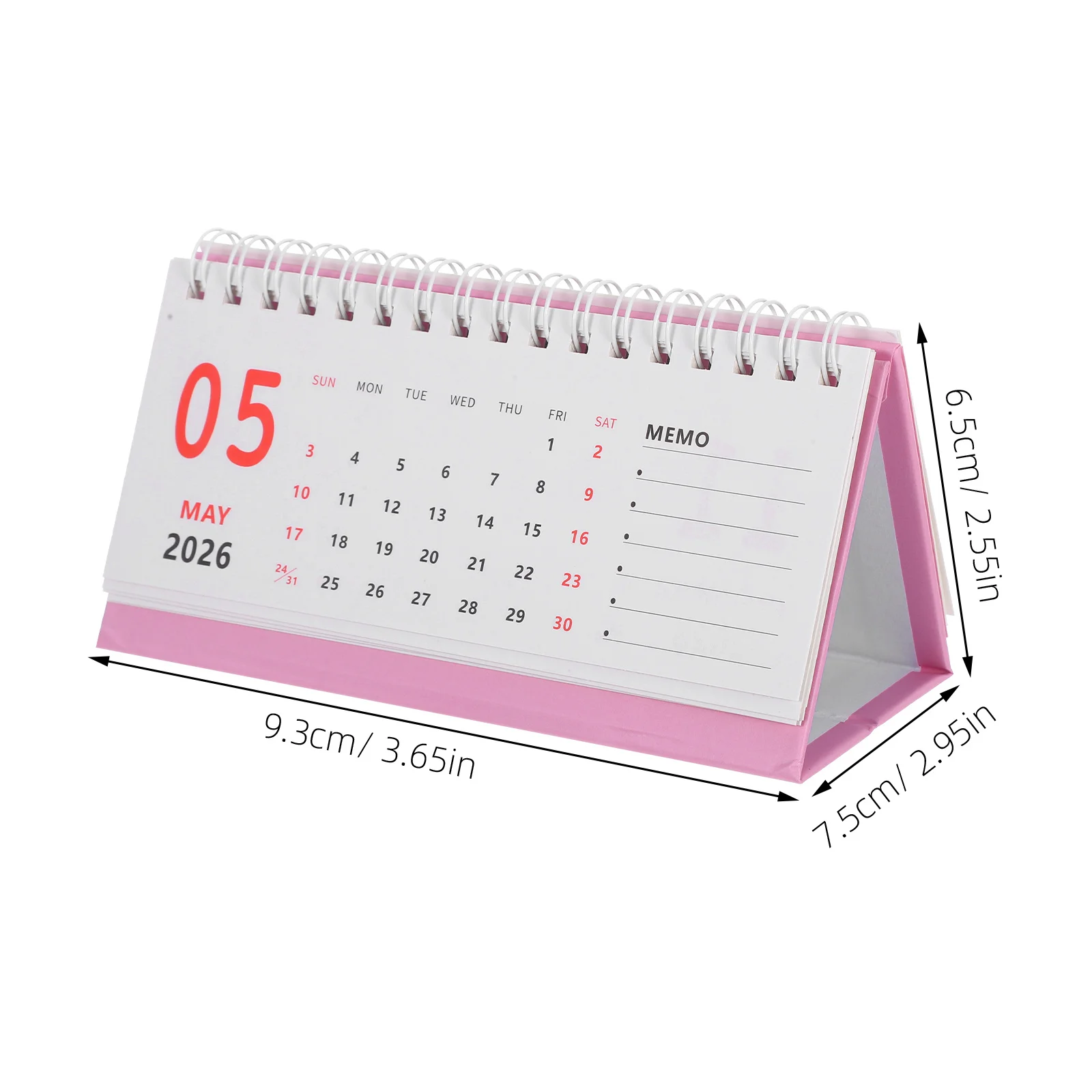 3Pcs Mini Desk Calendar Small Coil Binding Monthly Planner Standing Flip Office Home School Desktop Organizer Cute Desk Calendar