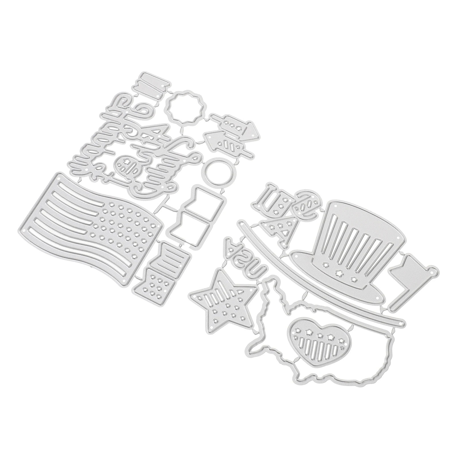 

2pcs Metal Knife Mold Carbon Steel Embossing Stencils Scrapbooking Die Cuts Craft Supplies Cutting Templates Photo Album Storage