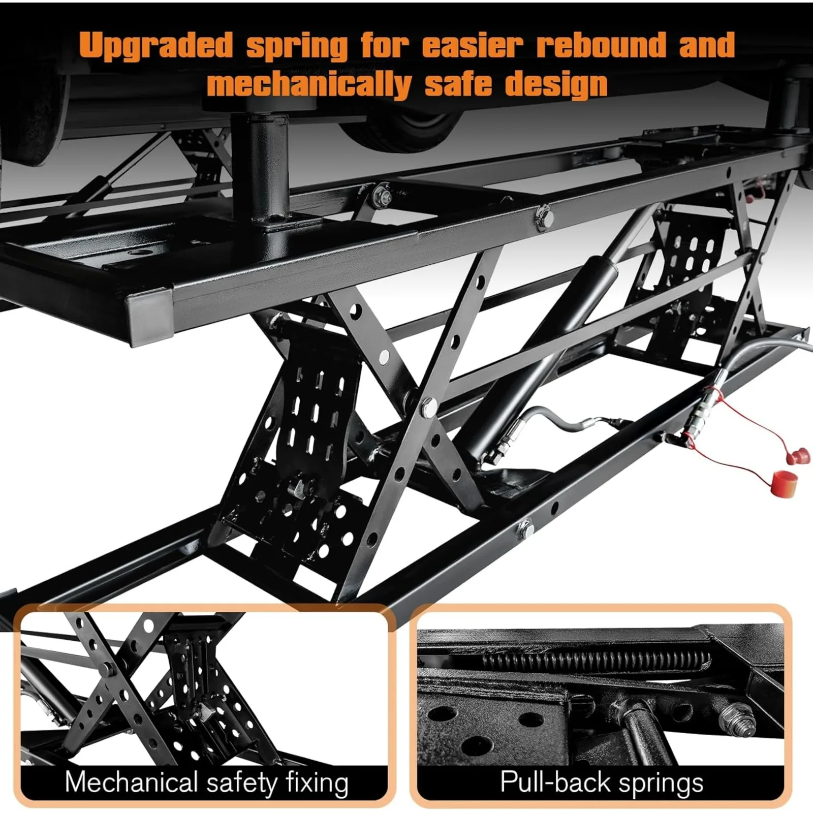 US Portable Car Lift, Capable of Lifting 7000 LBS Quick Jack with a Maximum Height of 28