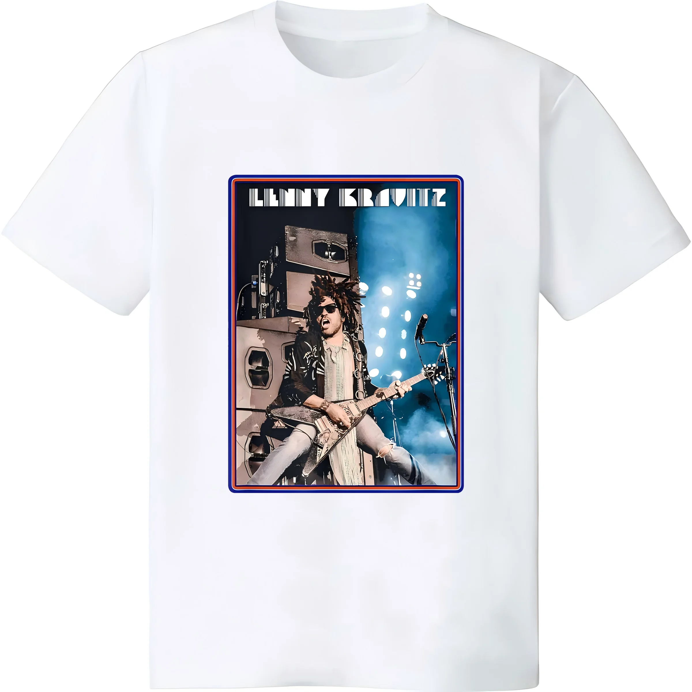 Lenny Kravitz – Live Guitar Poster T-Shirt