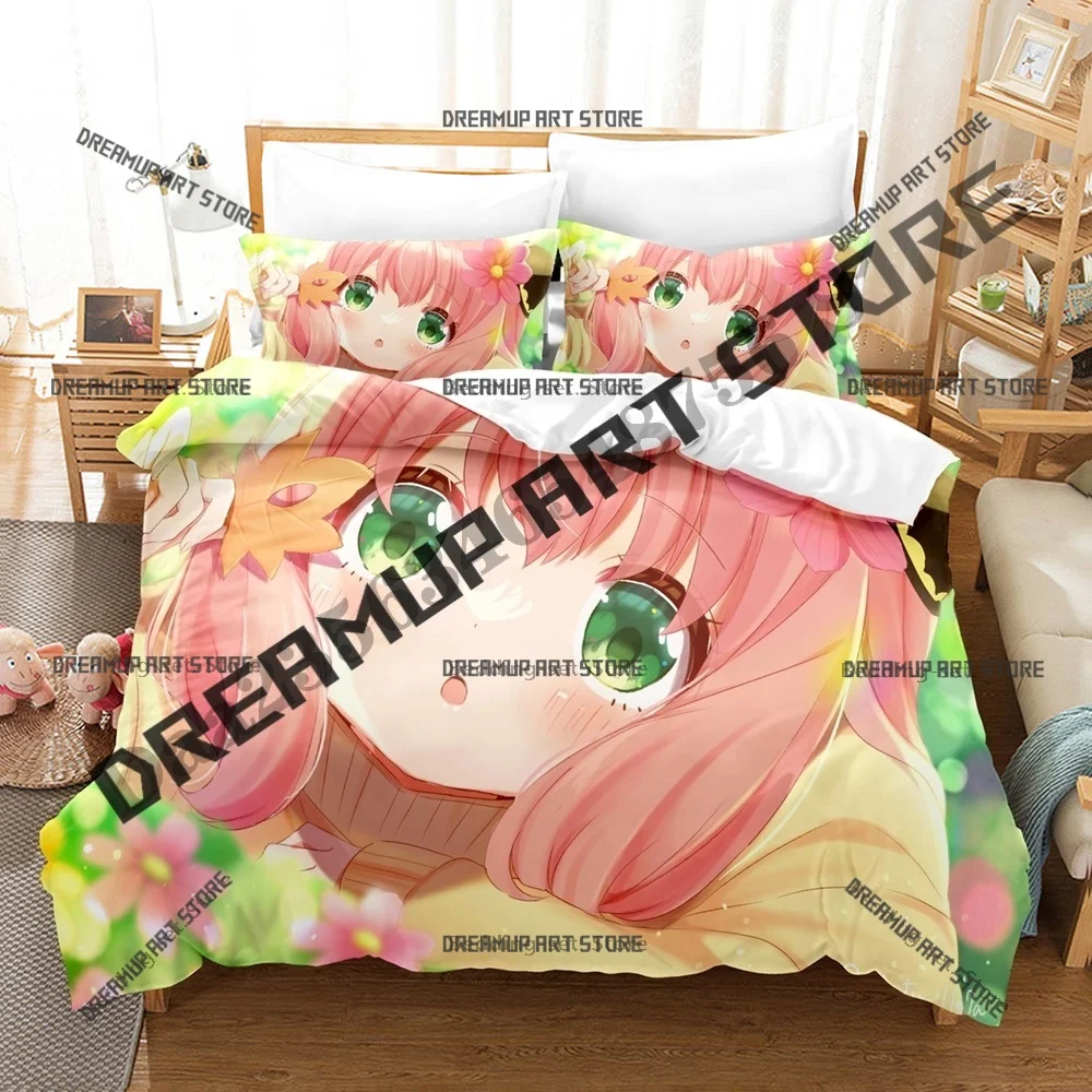 Fashion Anya Forger Spy x Family Bedding Set Single Twin Full Queen King Size Bed Set Kids Bedroom Duvetcover Sets Bed Sheet Set