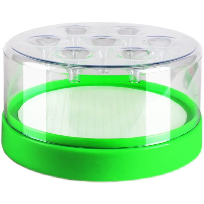 2 Pack Fly Trap Cage 15.5 cm Durable One Piece Fly Catcher Outdoor 7 Entry Holes No Mess Fly Catching Box for Farms Stables