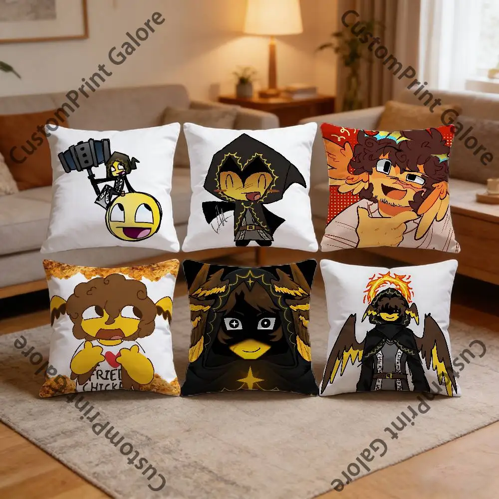 

T-TelamonS Shedletsky Q Version HD Print Square Pillow Cover Polyester Lightweight Customizable for Home Office Sofa Decor