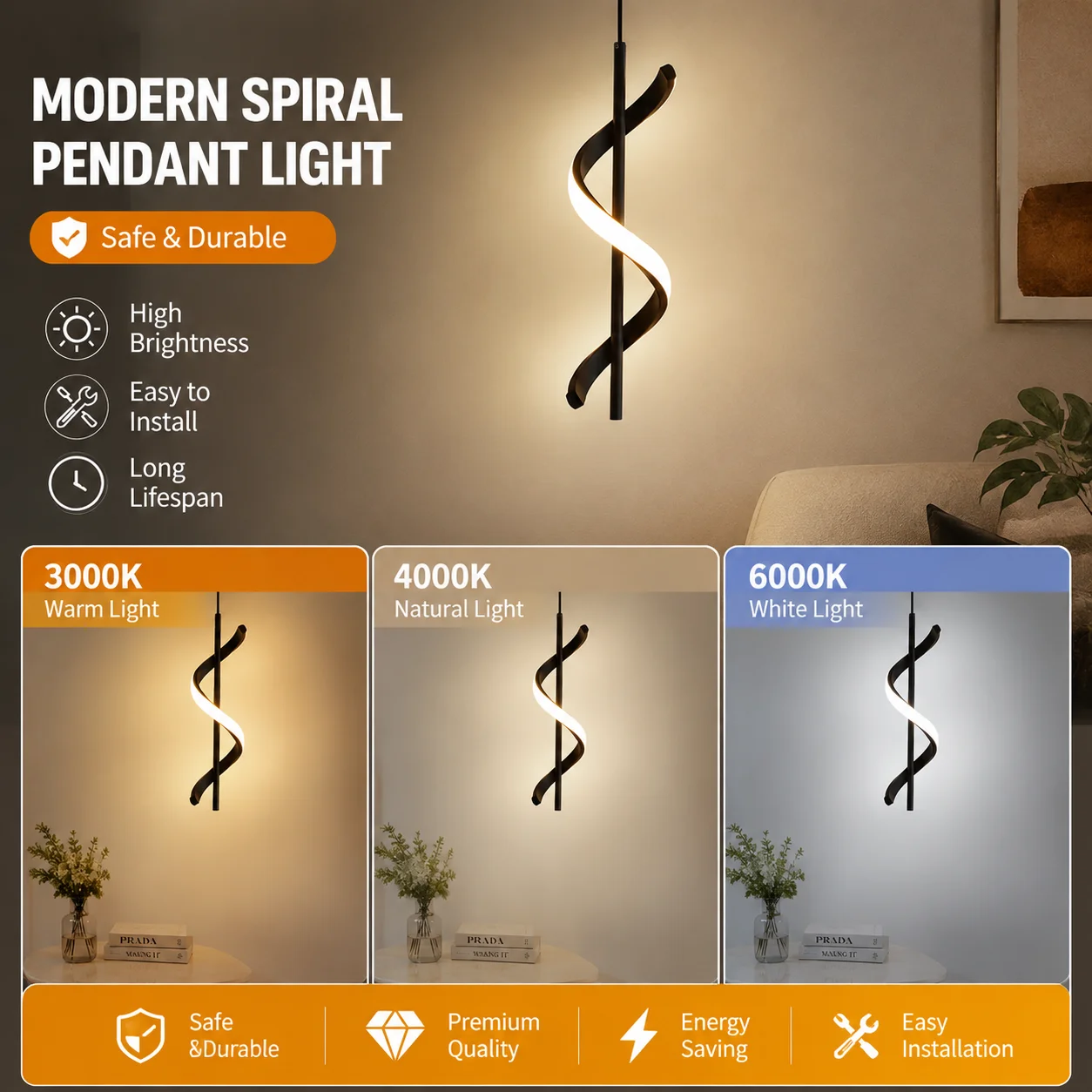 Lustre Bedside Rotating Chandelier Pendant Lights Lampara Colgante Techo Luminaire Suspendu Quarto Casal Chambre Kroonluchters