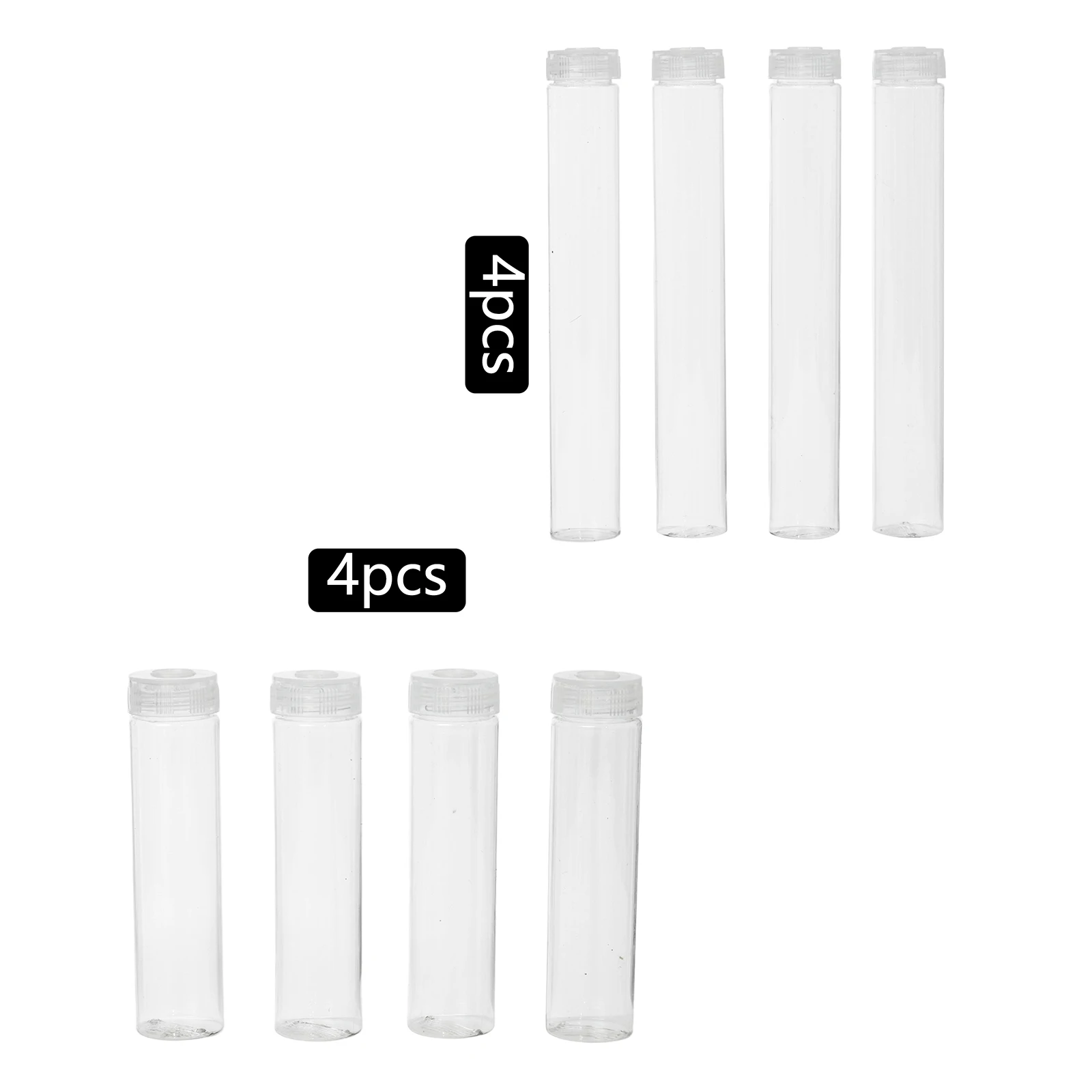 4Pcs Plastic Test Tubes for Plant Propagation Test Tube Bottom Propagation Tubes Hydroponic Test Tube for Hydroponic Flowers