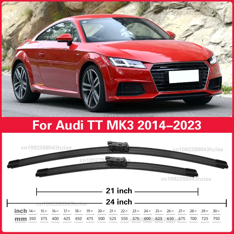 ممسحة الجبهة ممسحة شفرات الزجاج الأمامي نافذة فرشاة 24 "+ 21" لأودي TT MK3 2014-2023 2015 2016 2017 2018 2019 2020 2021 #4