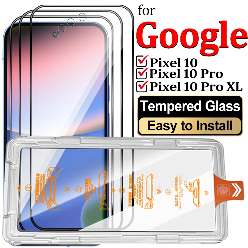 

Tempered Glass For Google Pixel 10 Pro 10ProXL Auto-installation Screen Protector For Pixel10 Pro XL HD Full Coverage Glass Film