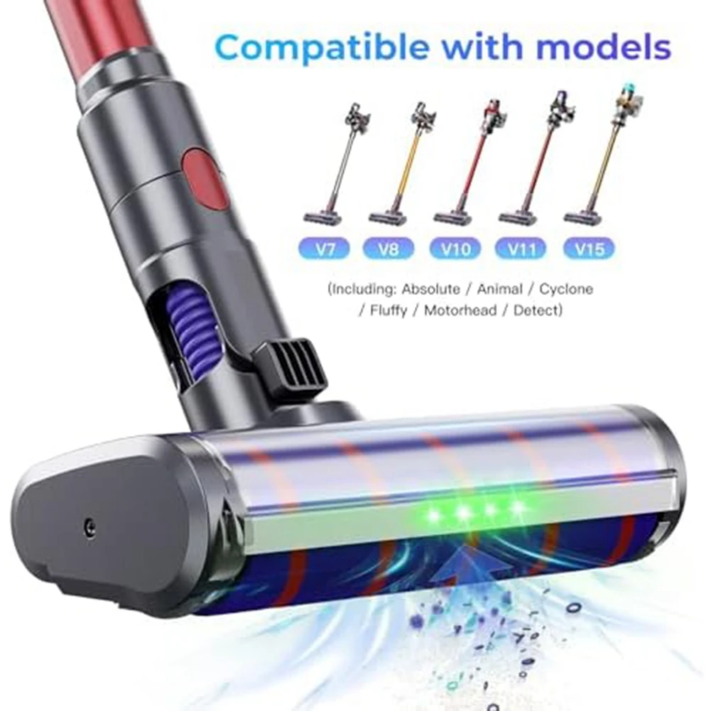 Soft Roller Brush for V7 V8 V10 V11 Cordless Vacuum Cleaner Quick Release Electric Brush Attachment