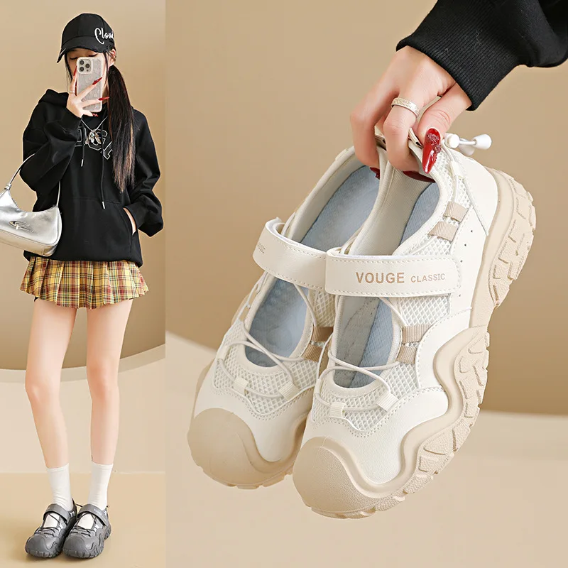 

2026 Women's Summer Breathable Shoes Leisure Sports Street Photography Style Student Versatile Board Shoes