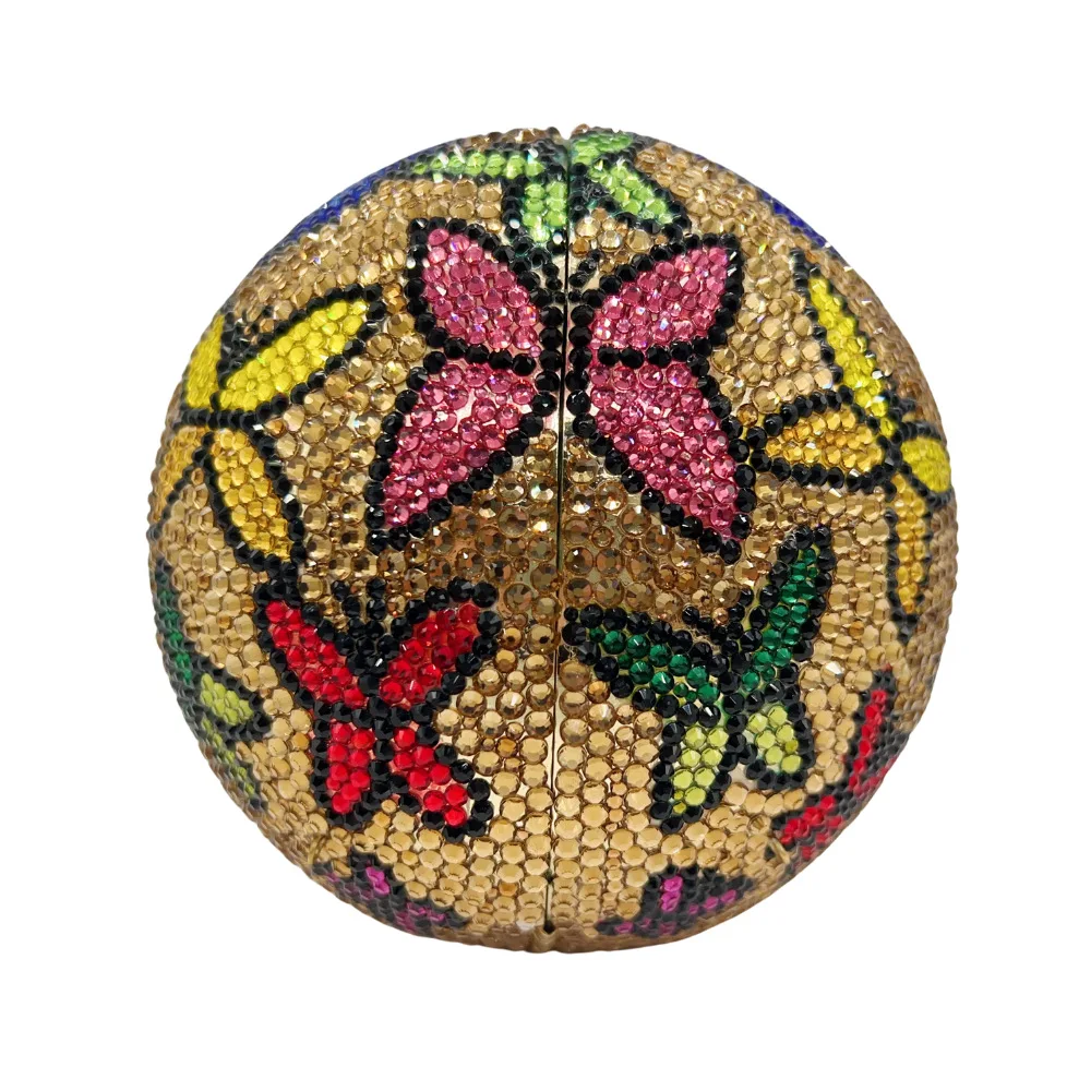 Butterfly Hot Air Balloon Diamond Wedding Party Purses Crystal Evening Bag Clutch Women  Rhinestone Purses Lady Handbags Female